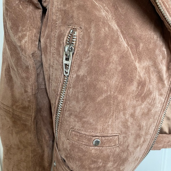 BLANKNYC/Free People Genuine Leather Moto/Biker Jacket Brown Size XS - Picture 13 of 16